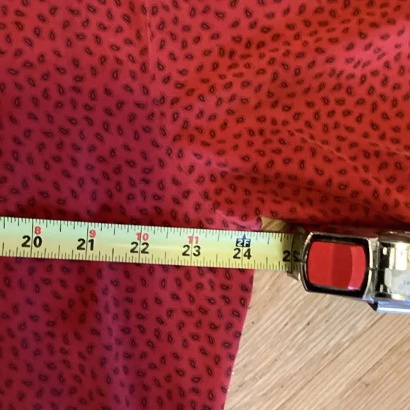 Ellen Tracy Chic Red Silk Pantsuit - Picture 12 of 16